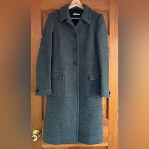 Prada Classic Wool Coat in Gray